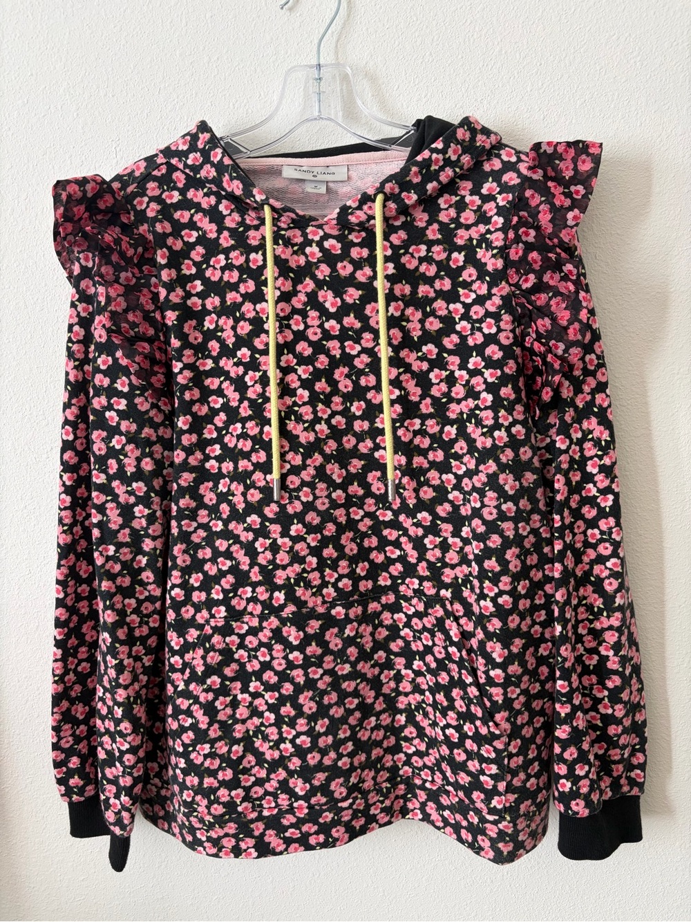 Sandy Liang x Target Ditsy Floral Ruffle Hoodie Sweatshirt M